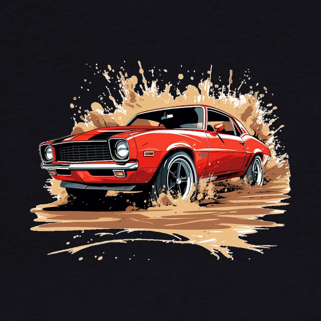 Camaro Red Cartoon by SynchroDesign